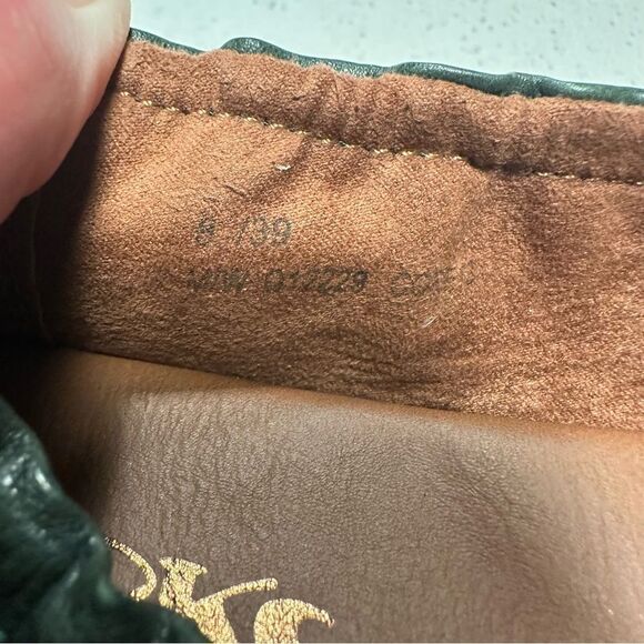 Korks by Kork-Ease Pine Green Julie Leather Ballet Flat Size 8 - Picture 6 of 6